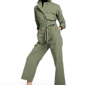 Nili Lotan Jumpsuit Large for target utility boiler suit green